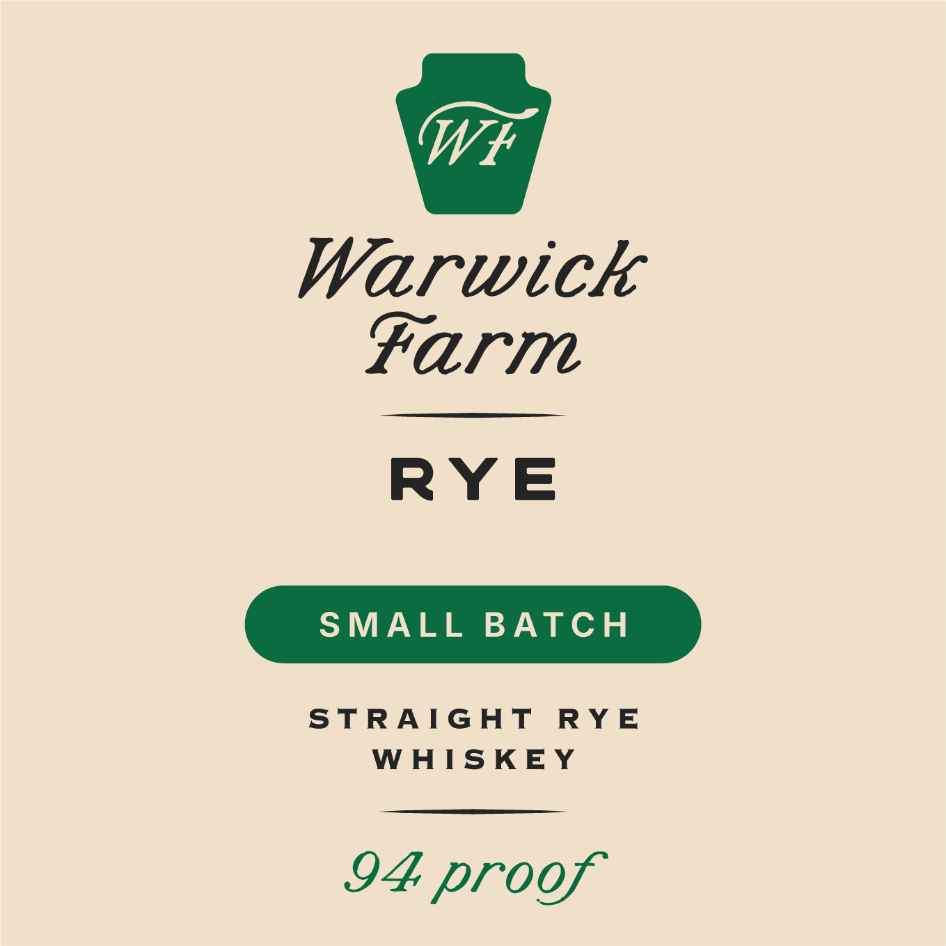 Warwick Farm Bourbon Small Batch Rye