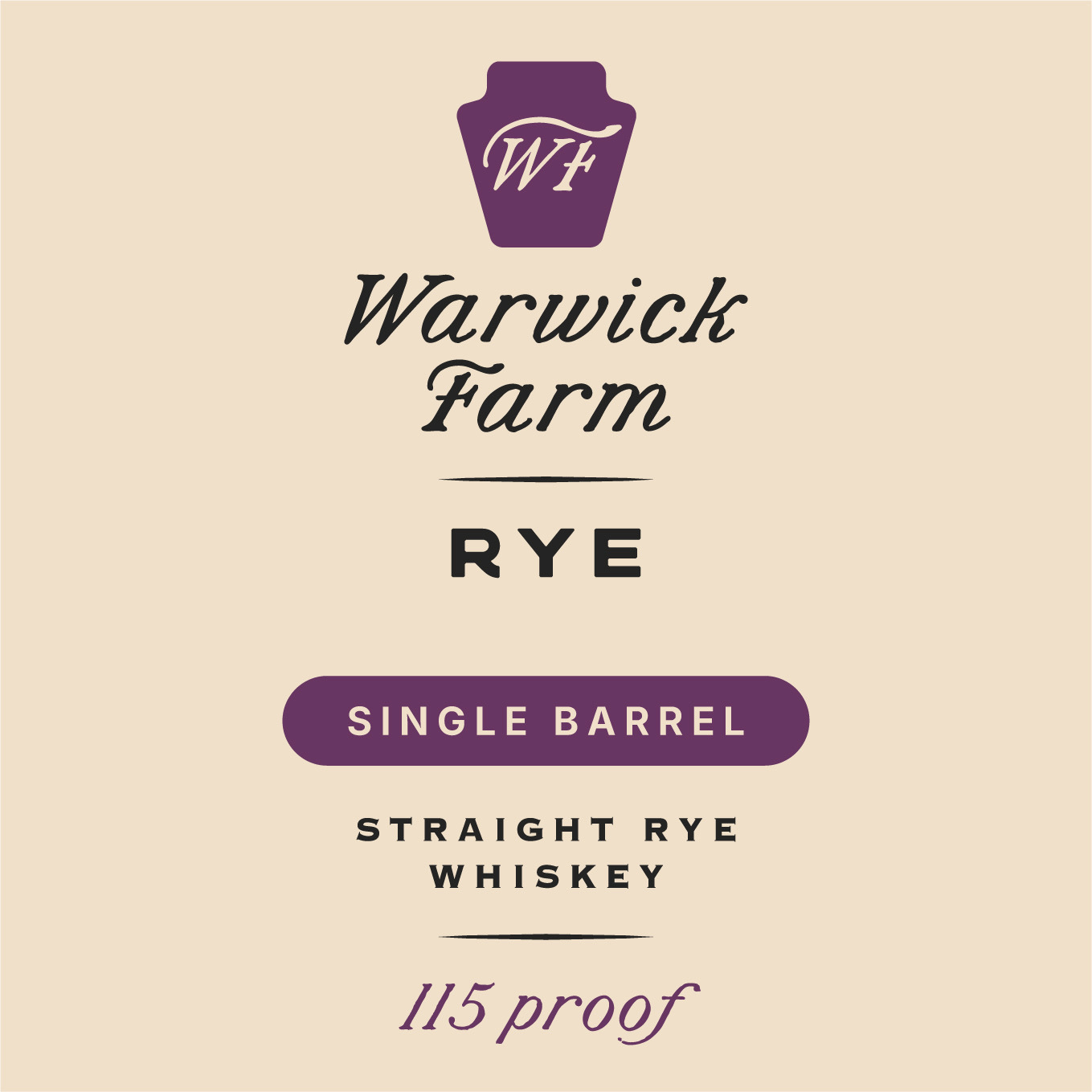 Warwick Farm Bourbon single barrel rye